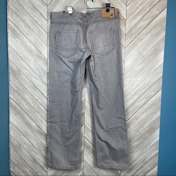Play Cloths size 36 Grey button fly jeans straight - Picture 5 of 7